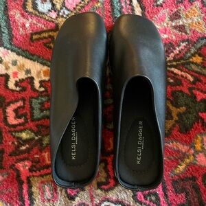 Kelsi Dagger Black Mules